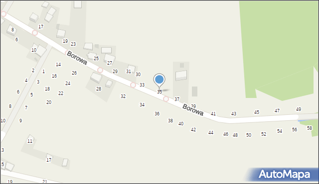 Będkowice, Borowa, 35, mapa Będkowice