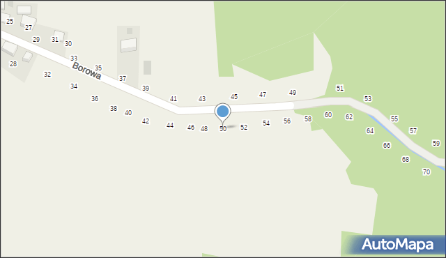 Będkowice, Borowa, 50, mapa Będkowice