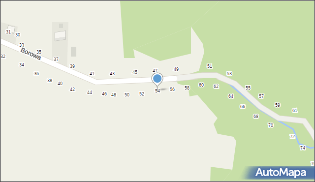 Będkowice, Borowa, 54, mapa Będkowice