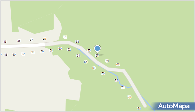 Będkowice, Borowa, 57, mapa Będkowice