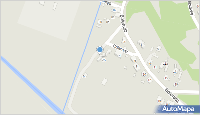 Będzin, Boleradz, 2b, mapa Będzin