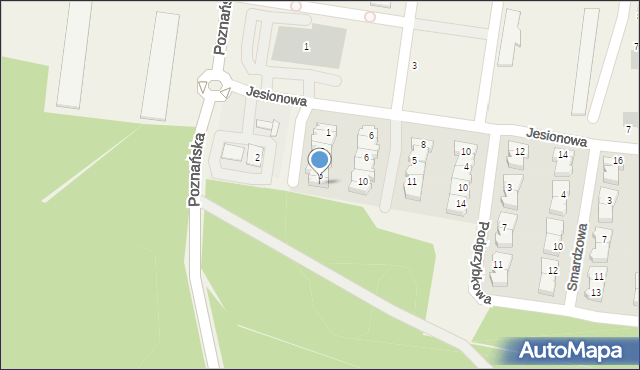 Biedrusko, Borowikowa, 6, mapa Biedrusko