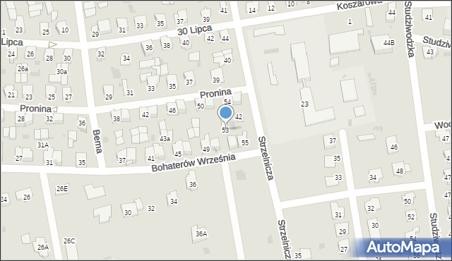 Bielsk Podlaski, Bohaterów Września, 53, mapa Bielsk Podlaski