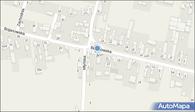 Bieńkowice, Bojanowska, 25, mapa Bieńkowice