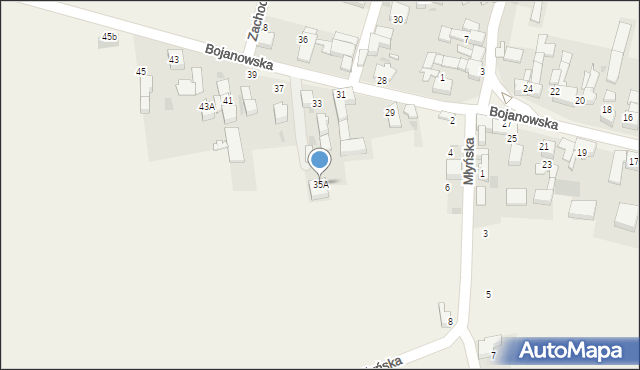 Bieńkowice, Bojanowska, 35A, mapa Bieńkowice