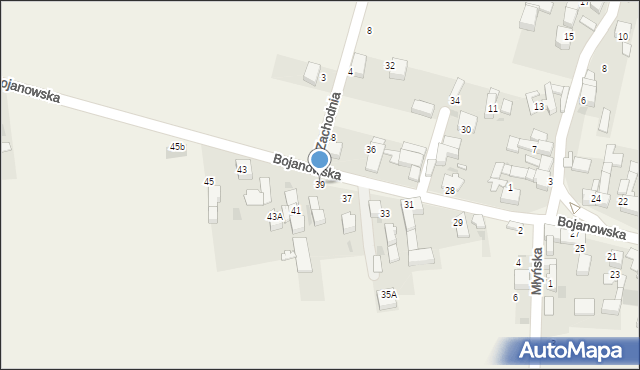 Bieńkowice, Bojanowska, 39, mapa Bieńkowice