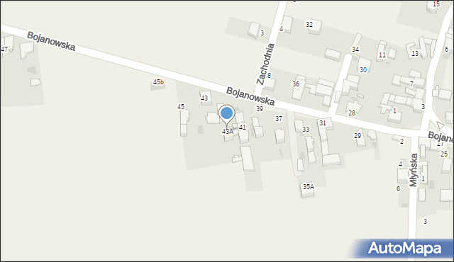 Bieńkowice, Bojanowska, 43A, mapa Bieńkowice