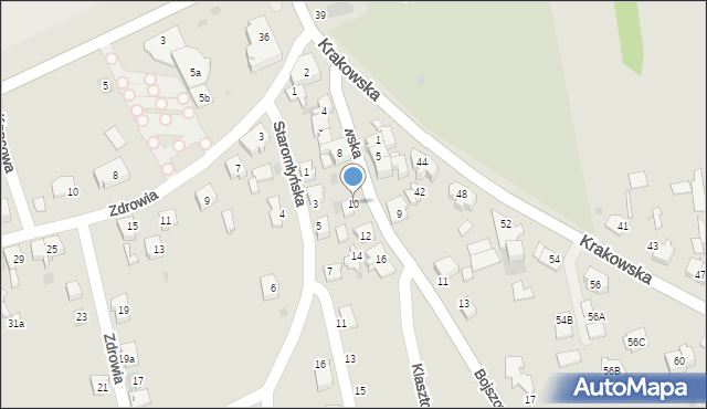 Bieruń, Bojszowska, 10, mapa Bieruń