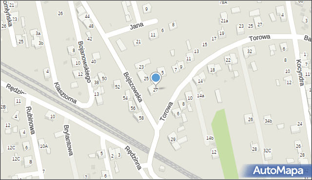 Bieruń, Bojszowska, 27, mapa Bieruń