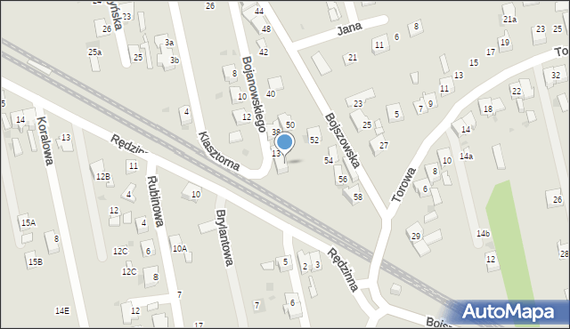 Bieruń, Bojszowska, 34, mapa Bieruń