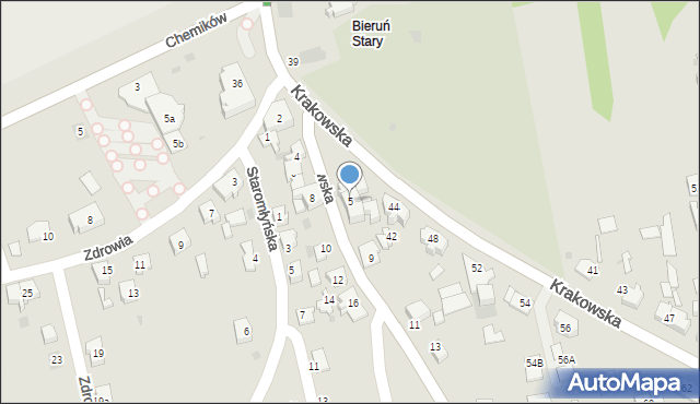 Bieruń, Bojszowska, 5, mapa Bieruń