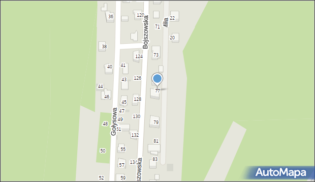 Bieruń, Bojszowska, 77, mapa Bieruń