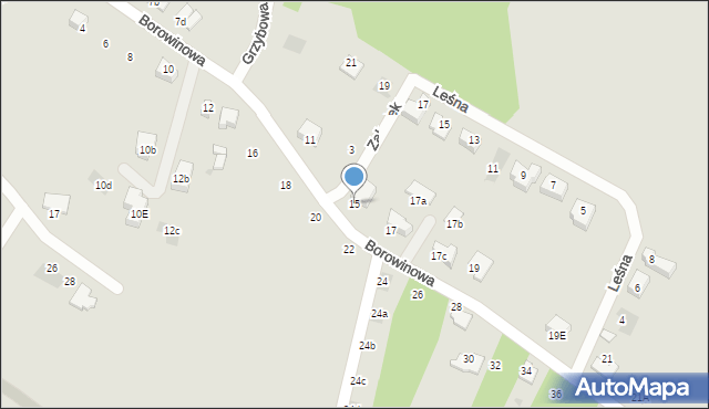 Bieruń, Borowinowa, 15, mapa Bieruń