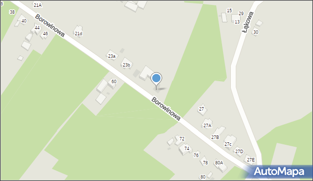 Bieruń, Borowinowa, 23f, mapa Bieruń