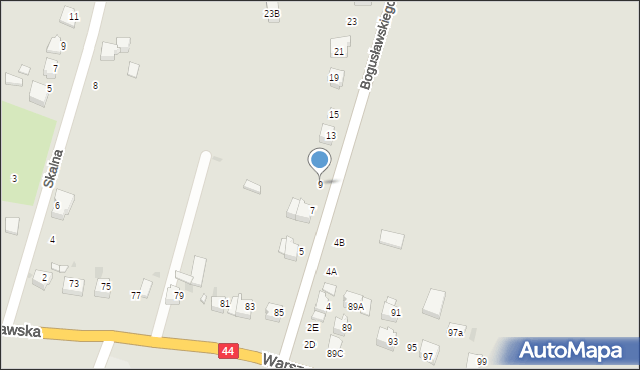 Bieruń, Bogusławskiego Wojciecha, 9, mapa Bieruń