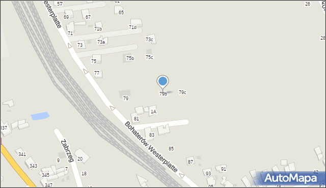 Bieruń, Bohaterów Westerplatte, 79b, mapa Bieruń