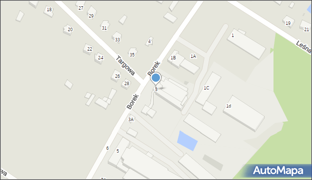 Bieżuń, Borek, 3, mapa Bieżuń