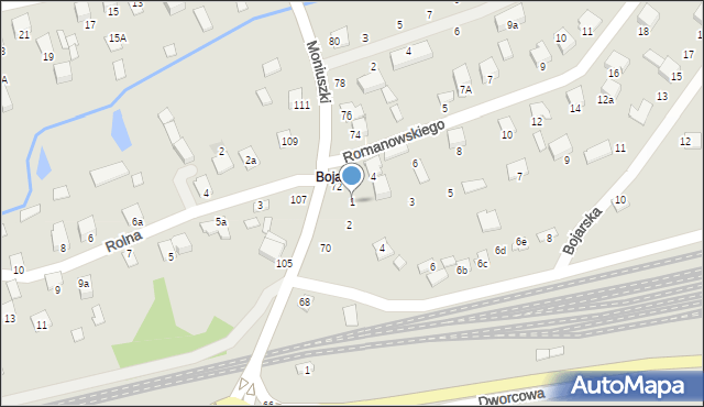 Biłgoraj, Bojarska, 1, mapa Biłgoraj