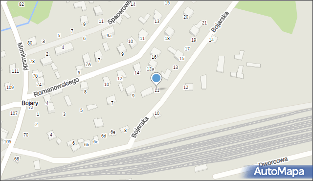 Biłgoraj, Bojarska, 11, mapa Biłgoraj