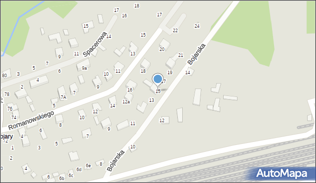 Biłgoraj, Bojarska, 15, mapa Biłgoraj