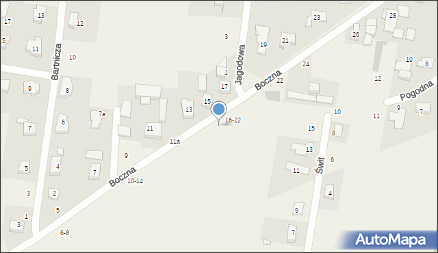 Biskupice, Boczna, 18, mapa Biskupice