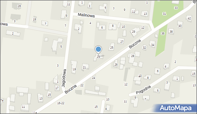 Biskupice, Boczna, 23, mapa Biskupice