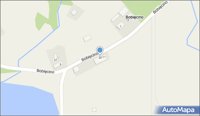 Bobięcino, Bobięcino, 14, mapa Bobięcino