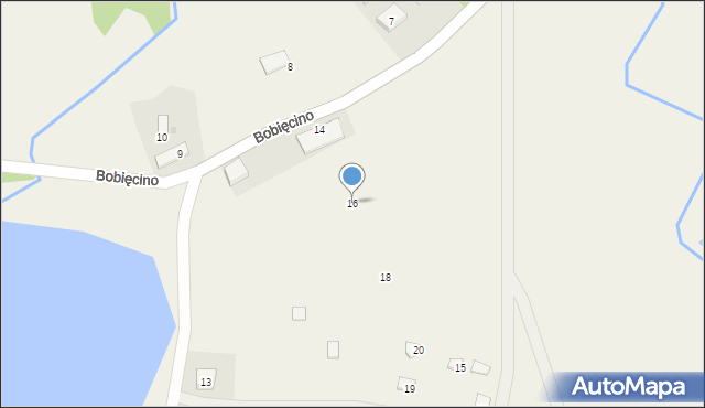 Bobięcino, Bobięcino, 16, mapa Bobięcino