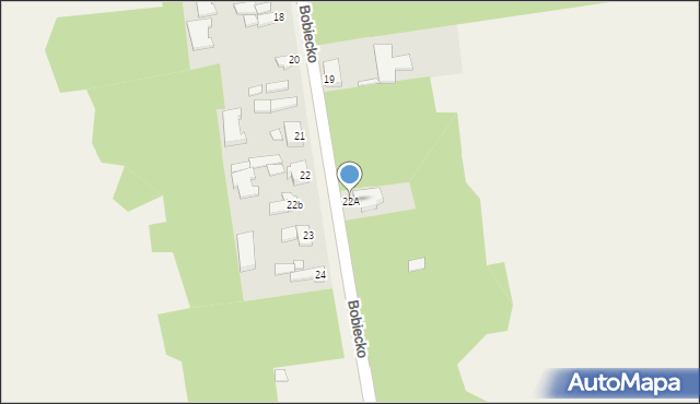 Bobiecko, Bobiecko, 22A, mapa Bobiecko