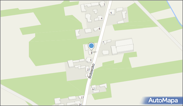 Bobiecko, Bobiecko, 8, mapa Bobiecko