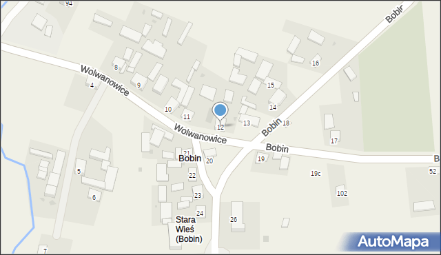 Bobin, Bobin, 12, mapa Bobin