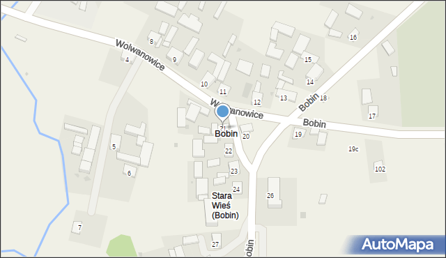 Bobin, Bobin, 21, mapa Bobin