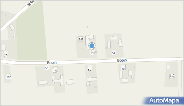 Bobin, Bobin, 53, mapa Bobin