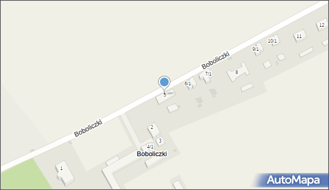 Boboliczki, Boboliczki, 5, mapa Boboliczki
