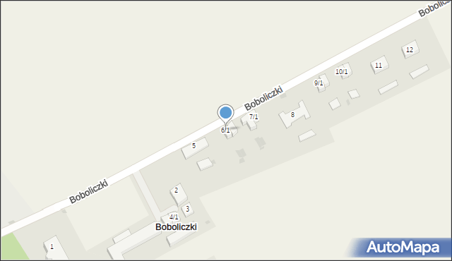 Boboliczki, Boboliczki, 6/1, mapa Boboliczki