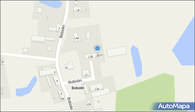 Bobolin, Bobolin, 13C, mapa Bobolin