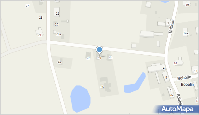 Bobolin, Bobolin, 4g, mapa Bobolin