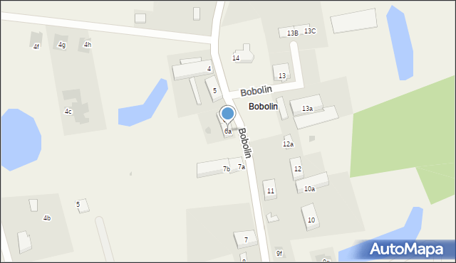 Bobolin, Bobolin, 6a, mapa Bobolin