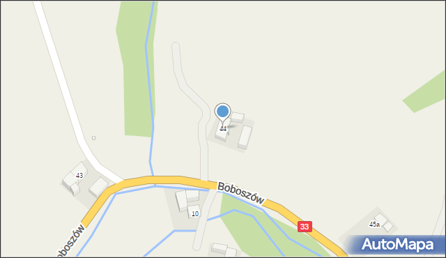 Boboszów, Boboszów, 44, mapa Boboszów