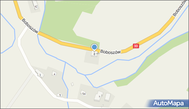 Boboszów, Boboszów, 6, mapa Boboszów