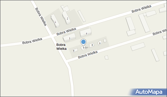 Bobra Wielka, Bobra Wielka, 7, mapa Bobra Wielka