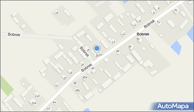 Bobrek, Bobrek, 14, mapa Bobrek