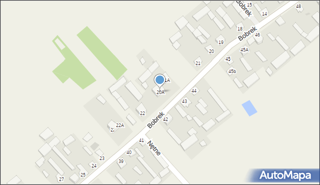 Bobrek, Bobrek, 20A, mapa Bobrek