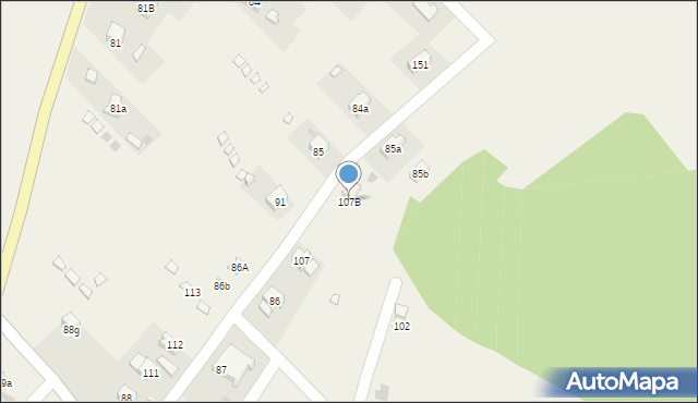 Bóbrka, Bóbrka, 107B, mapa Bóbrka