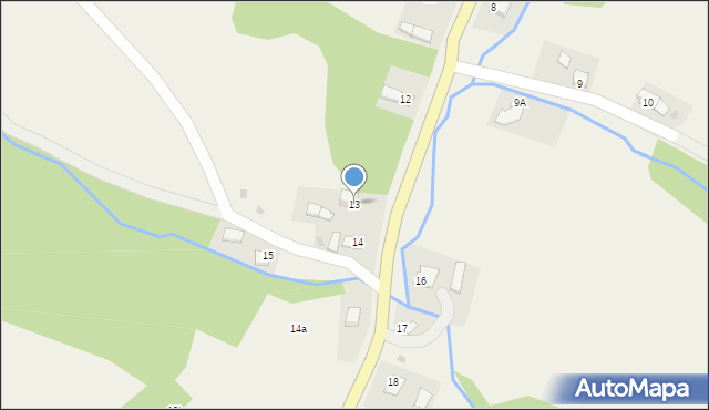 Bóbrka, Bóbrka, 13, mapa Bóbrka