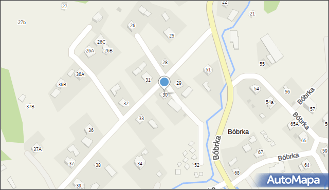 Bóbrka, Bóbrka, 30, mapa Bóbrka