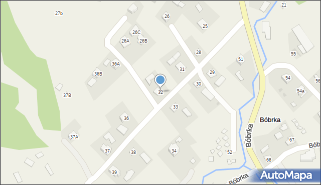 Bóbrka, Bóbrka, 32, mapa Bóbrka
