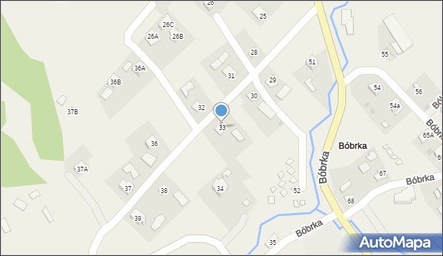 Bóbrka, Bóbrka, 33, mapa Bóbrka