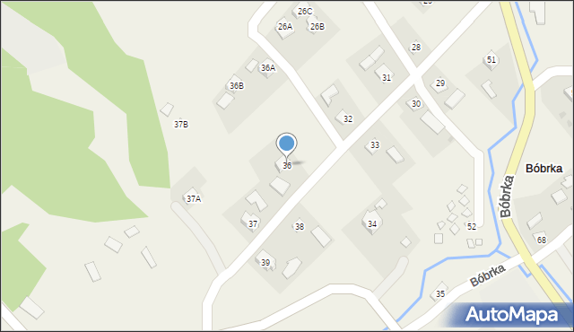 Bóbrka, Bóbrka, 36, mapa Bóbrka