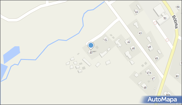 Bóbrka, Bóbrka, 40, mapa Bóbrka